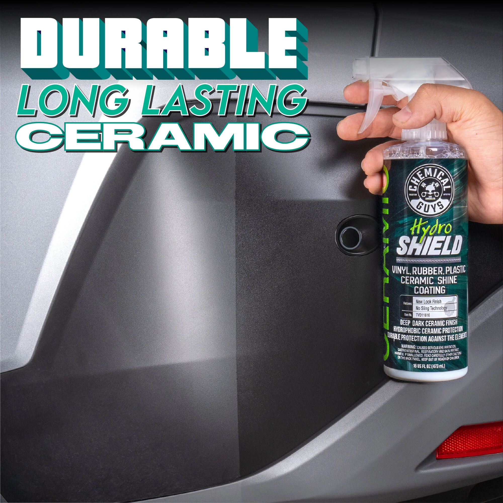 HydroShield Vinyl, Rubber, Plastic Ceramic Shine Coating - Image 4