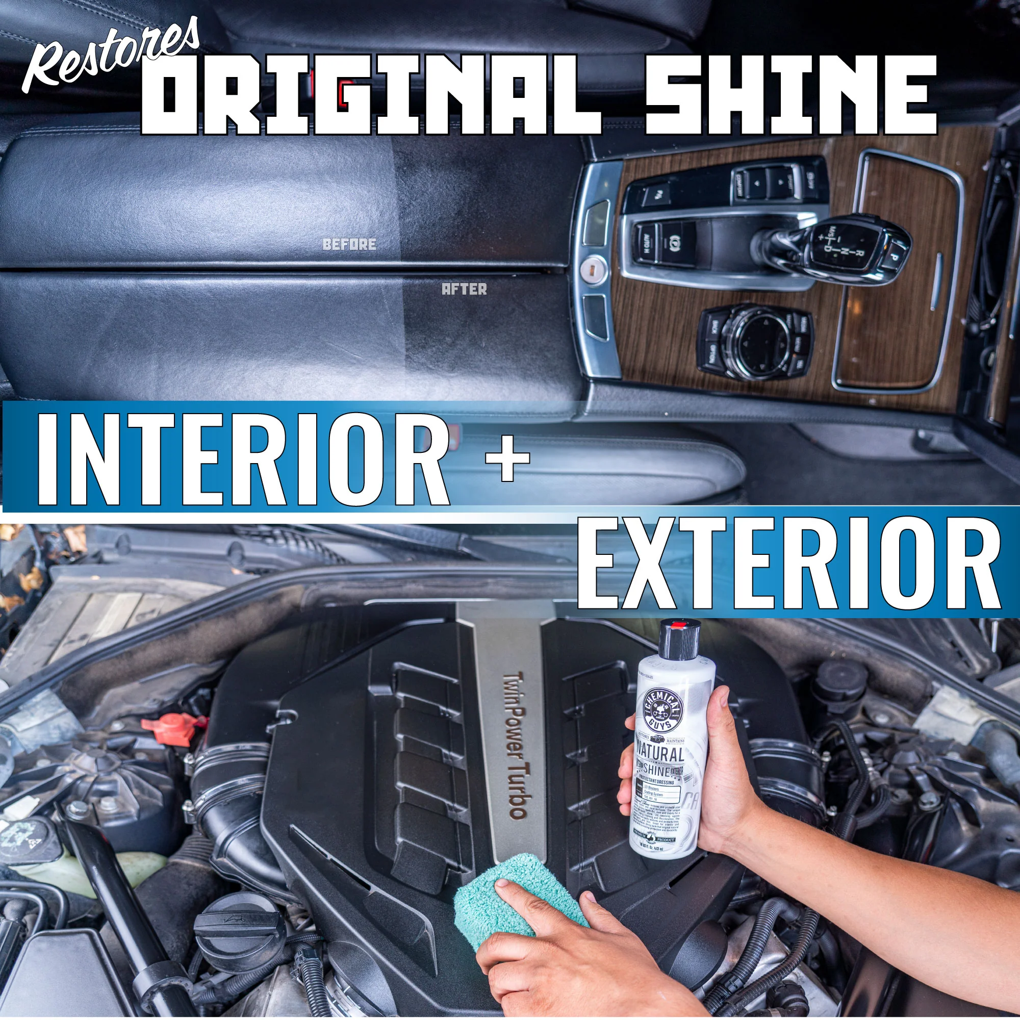 Natural Shine New Look Shine Plastic, Rubber, Vinyl Dressing - Image 3