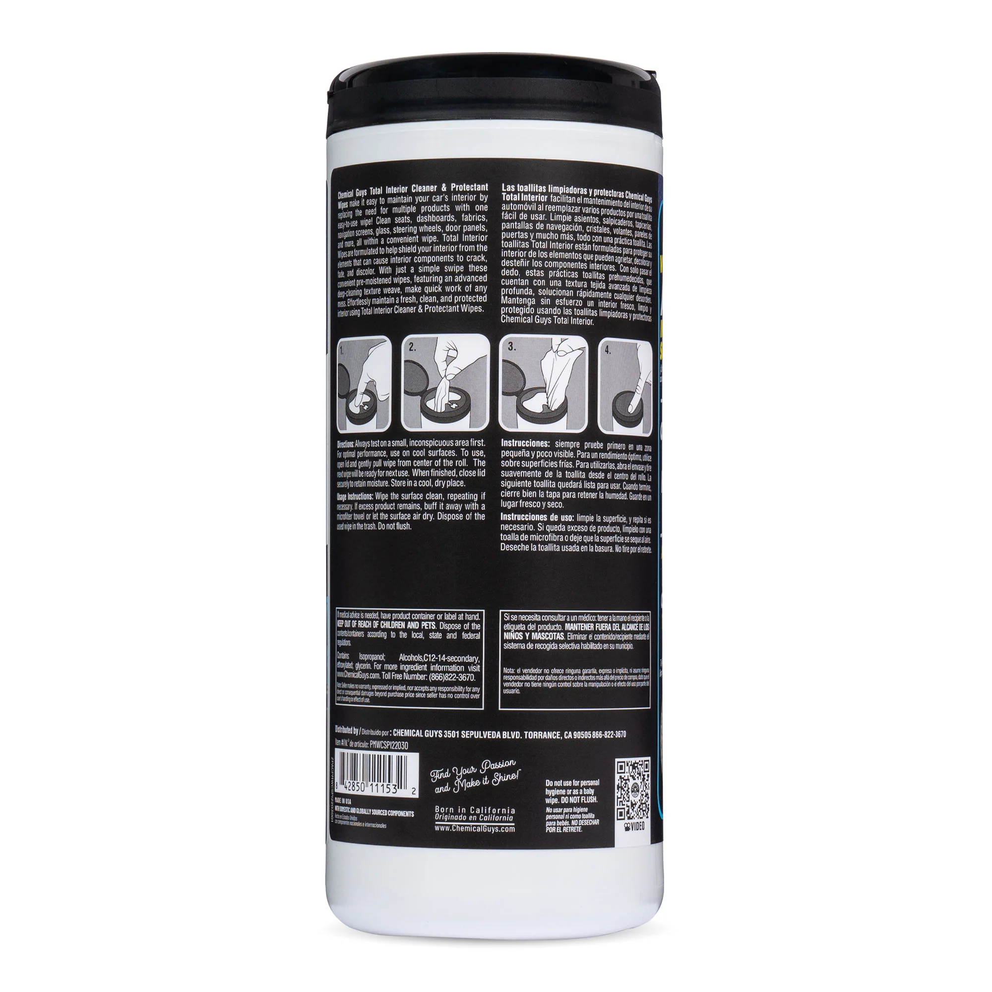Total Interior Cleaner & Protectant Canister Wipes - Image 13